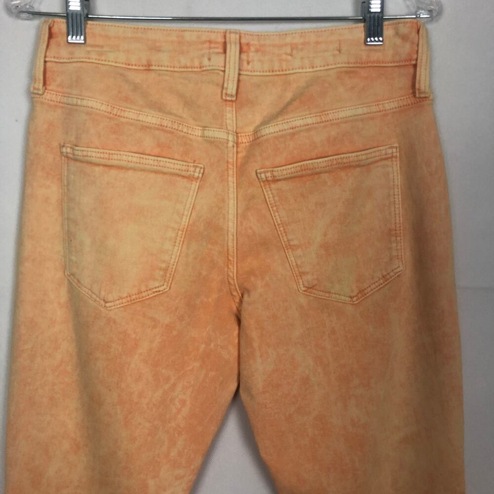 Universal Thread High Rise Skinny Tie-Dye Yellow Orange Jeans Size 6 - Picture 8 of 12